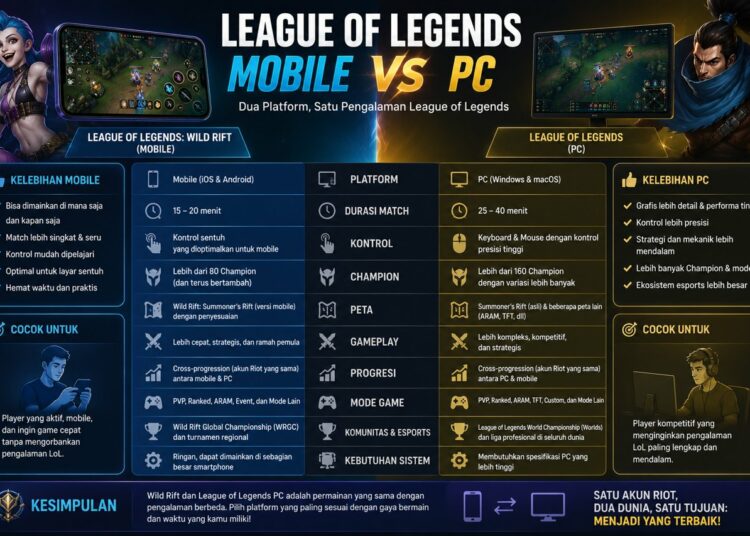 League Of Legends Mobile Vs PC