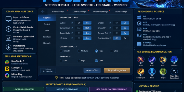 Mobile Legends PC Settings
