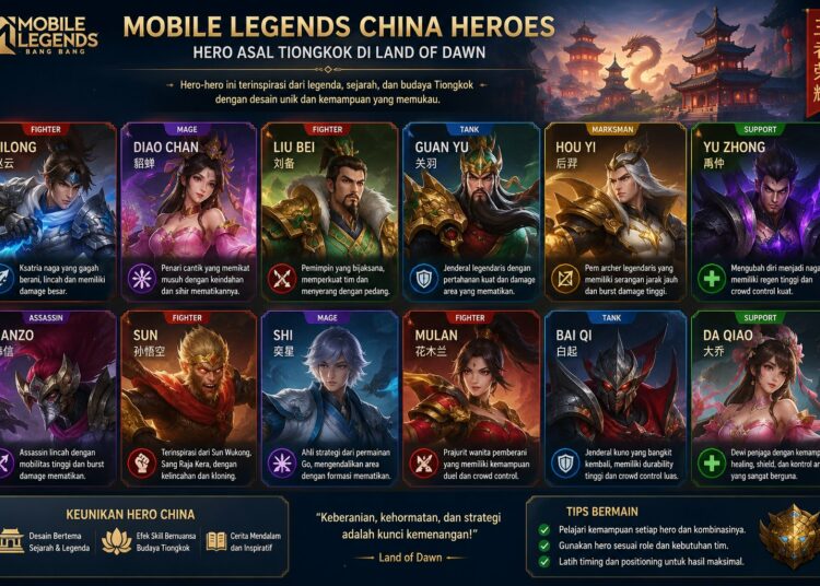 Mobile Legends China Heroes