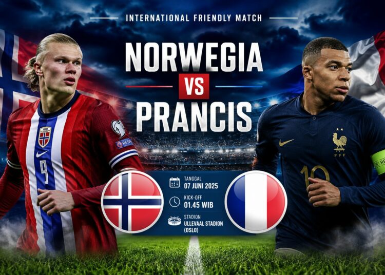 Pertandingan Norwegia vs Prancis