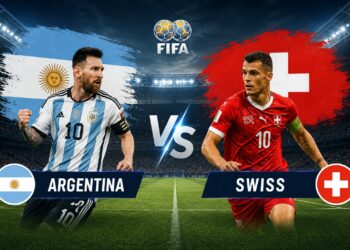 Pertandingan Argentina vs Swiss