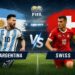 Pertandingan Argentina vs Swiss