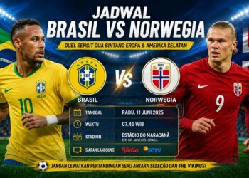 Jadwal Brasil vs Norwegia