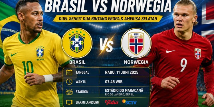 Jadwal Brasil vs Norwegia