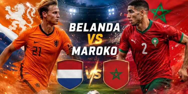 Pertandingan Belanda vs Maroko