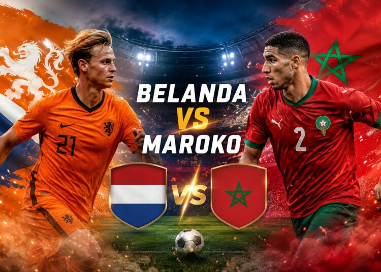 Pertandingan Belanda vs Maroko