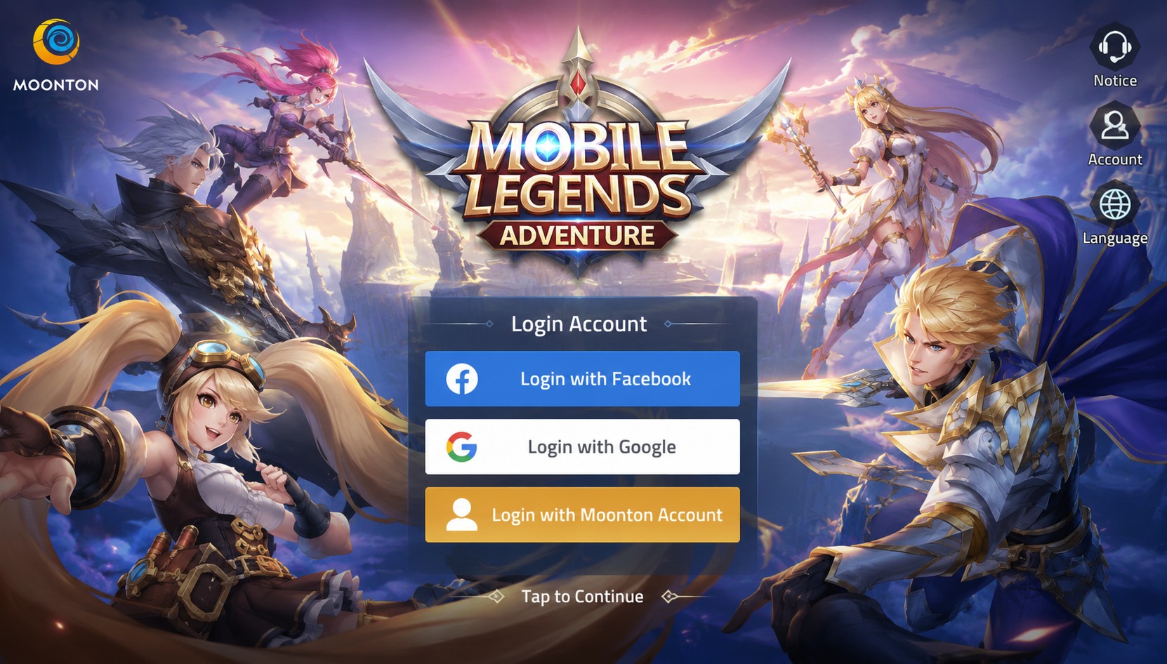 Mobile Legends Adventure Login