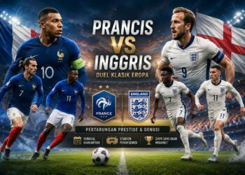 Pertandingan Prancis vs Inggris