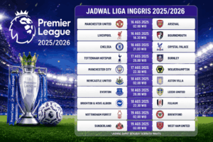Jadwal Liga Inggris Jadi Sorotan Fans Sepak Bola Dunia
