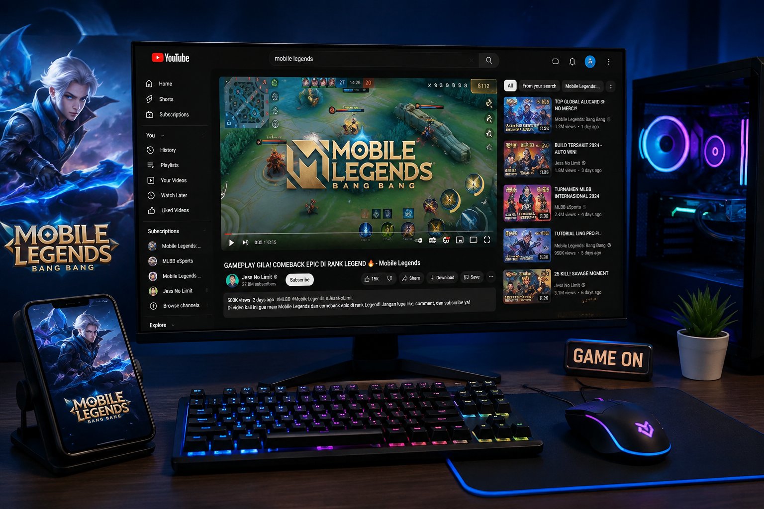 Mobile Legends PC YouTube