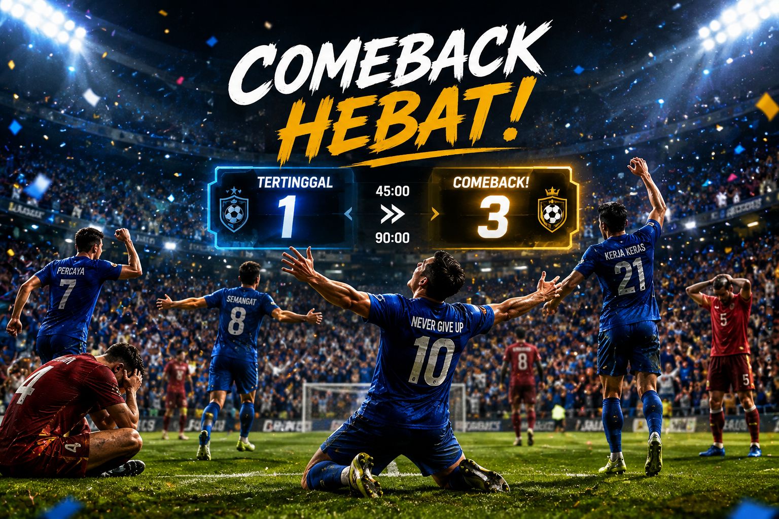 Pertandingan Dengan Comeback Hebat